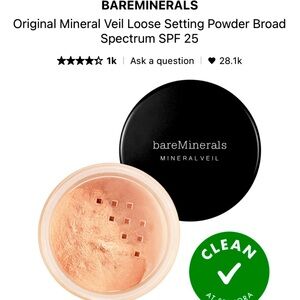 NWT BareMinerals Iconic, Original Mineral Veil, Loose Setting Powder!